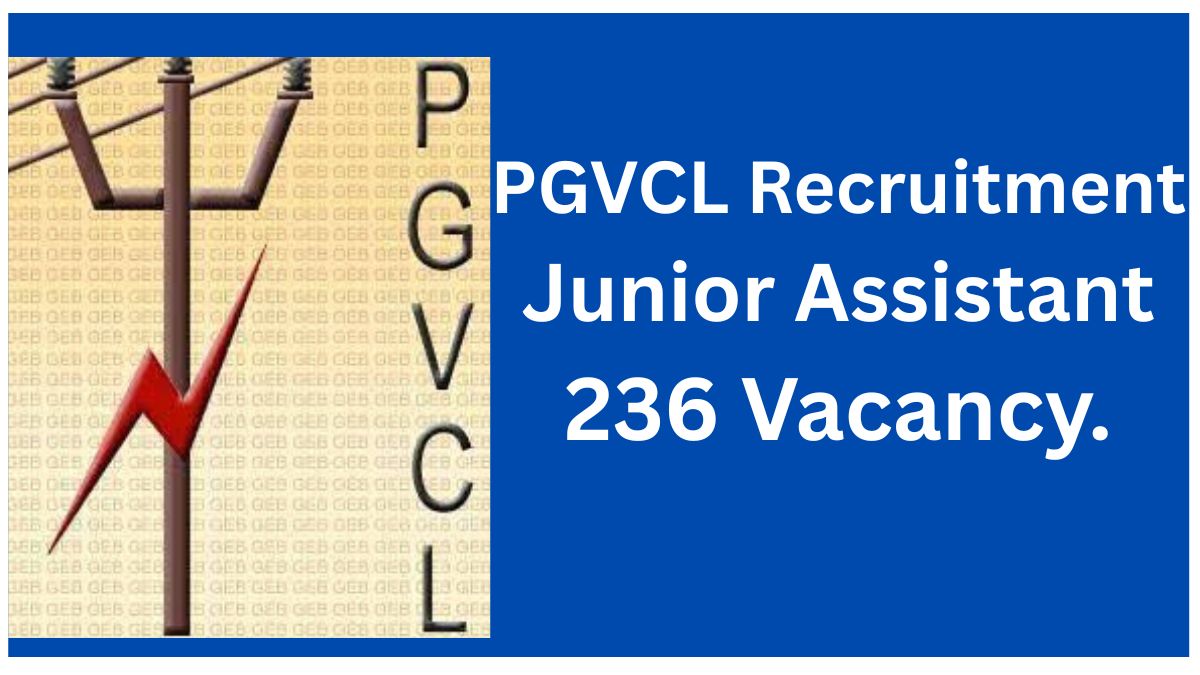 PGVCL Junior Assistant Recruitment 2026