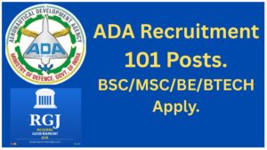 ADA Project Assistant Recruitment 2026, Notification out for 101 Posts. Apply Online.