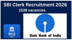 SBI Clerk Recruitment 2026, Notification out for 1538 vacancies, Apply online from 07/08/2026.