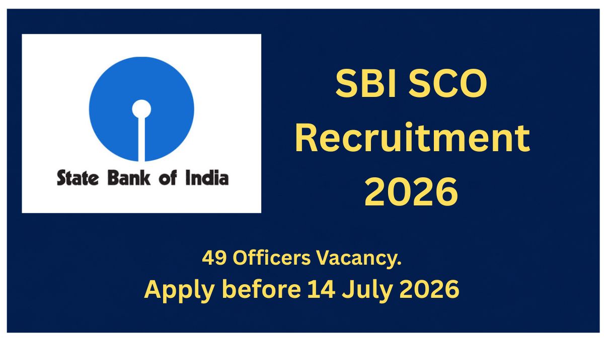 SBI SCO Recruitment 2026