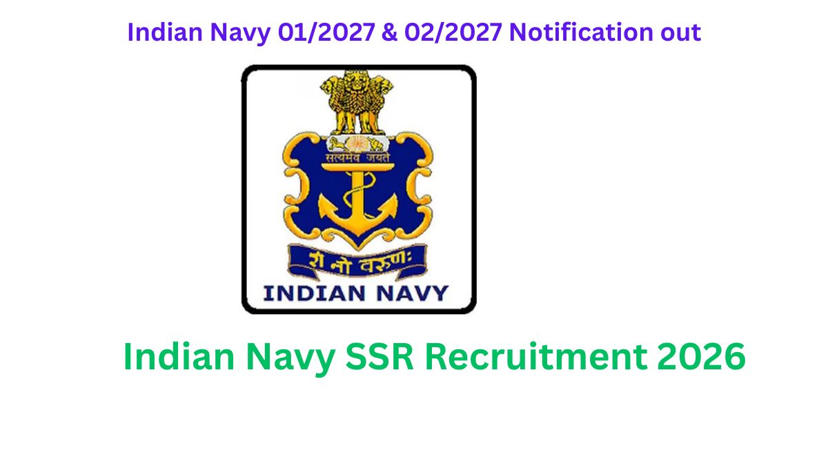 Indian Navy SSR Recruitment 2026