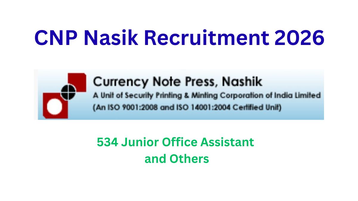 CNP Nasik Recruitment 2026