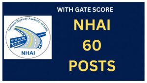 NHAI  Deputy Manager Recruitment 2026,With GATE, Apply online for 60 Vacancies.