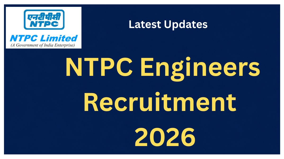 NTPC Engineer Recruitment 2026