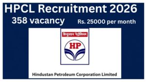 HPCL Apprentice Recruitment 2026 | Notification Released for 358 Vacancy.